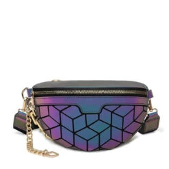Sacoche Banane Holographique Shyni -Looqita sacoche banane holographique Shyni losange