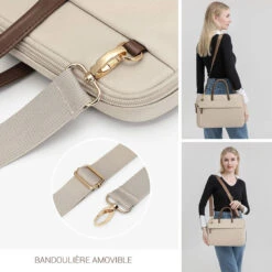 Kristen Sacoche Ordinateur Femme élégante -Looqita sacoche ordinateur femme Kristen bandouliere