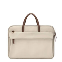 Kristen Sacoche Ordinateur Femme élégante -Looqita sacoche ordinateur femme Kristen beige 14p